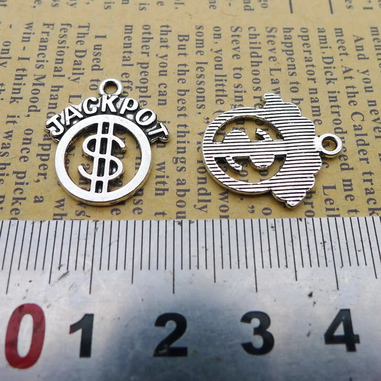 

XO3648c 18*20mm 1.5G retro Alloy charm Pendant American Dollars antique charm pendant Ornament Accessories 50pcs/Bag