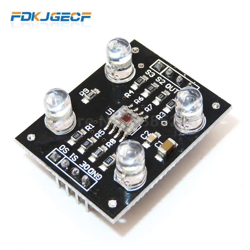 

Датчик распознавания цветов TCS230, TCS3200, модуль распознавания цветов для arduino, модуль «сделай сам», входной датчик постоянного тока 3-5 В