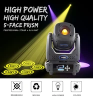 moving head 100w led lyre spot lights by 512dmx control 14gobos and 7colors with 5 face prism beam effect for dj disco wedding