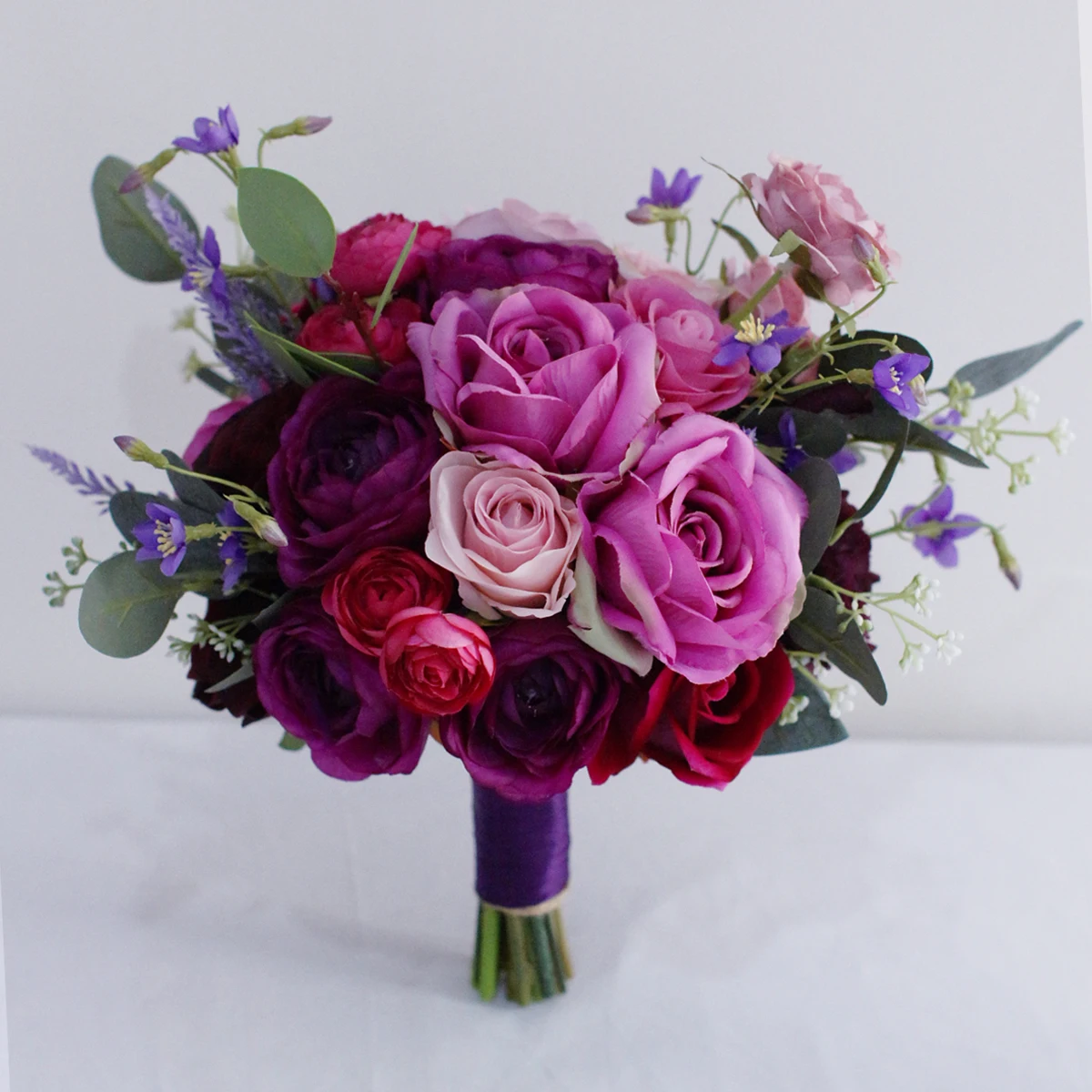 

Wedding Flowers Purple Rose Bridal Bouquets Artificial Wedding Bouquets Bouquet Wedding Accessories