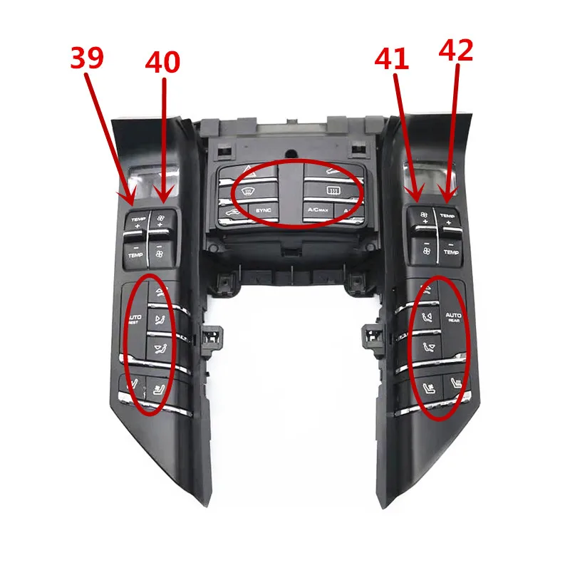 

Драйвер центральной консоли переключатель кондиционера воздуха Кнопка por sch epa nam er aca ye nne сиденье регулятор вентиляции отопления