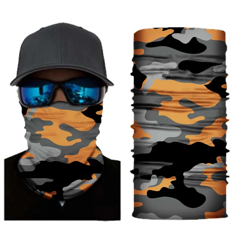 

Tactical Sport Tubular Seamless Military Camo Bandana Custom Logo Buff Camouflage Cycling Hiking Turbans Durag Scarf Women Men