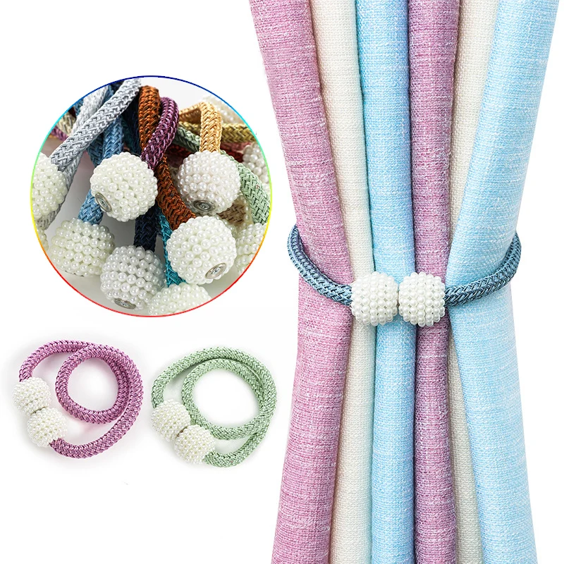 Жемчужный магнитный зажим для штор держатель занавесок подвешивания в форме