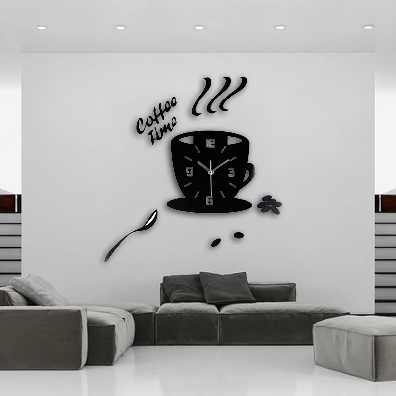 Новинка 2020 3D настенные акриловые часы &quotсделай сам&quot современный декор для
