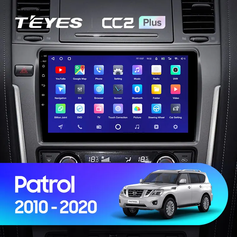 TEYES CC2L и CC2 Plus Штатная магнитола For Ниссан Патрол Nissan Patrol Y62 2010 - 2020 10 Inch Android до 8-ЯДЕР