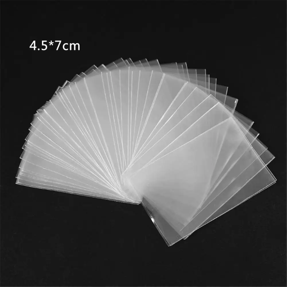 

100pcs Transparent Card Sleeve Convenient Durable Games Cards Protective Cover Board Games Cards Protector Accessories
