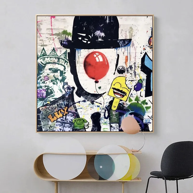 

Rene Magritte Famous Painting Son of Man Graffiti Art Posters and Prints Pop Art Canvas Paintings Street Art for Home Decor