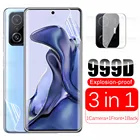 Мягкая Гидрогелевая пленка 3 в 1 для Xiaomi Mi 11 T Pro, защитная пленка для экрана Xiomi Mi11T, Mi11, 11 T, 11 T Pro, Защитное стекло для камеры