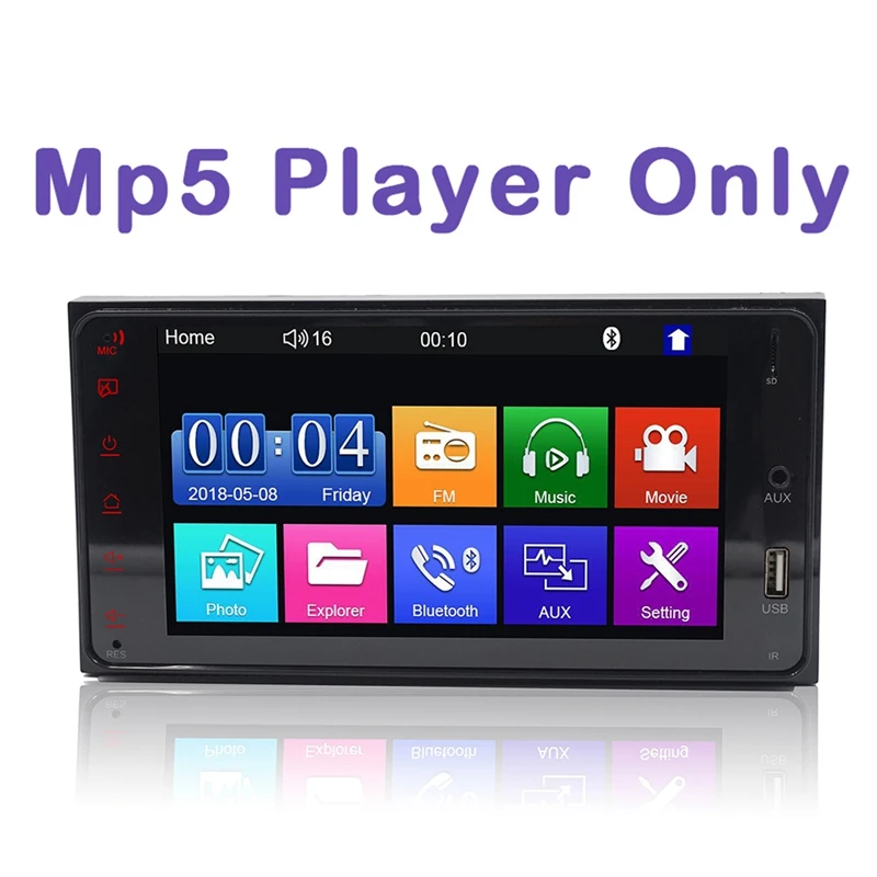 7-дюймовый HD сенсорный экран GPS USB AUX Bluetooth MP5 плеер подходит для Toyota Corolla |