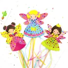 Поделочные игрушки для детей, красочные Волшебные Стразы, волшебная наклейка, палка для детского сада, детские наборы для поделок, реквизит для шоу ручной работы