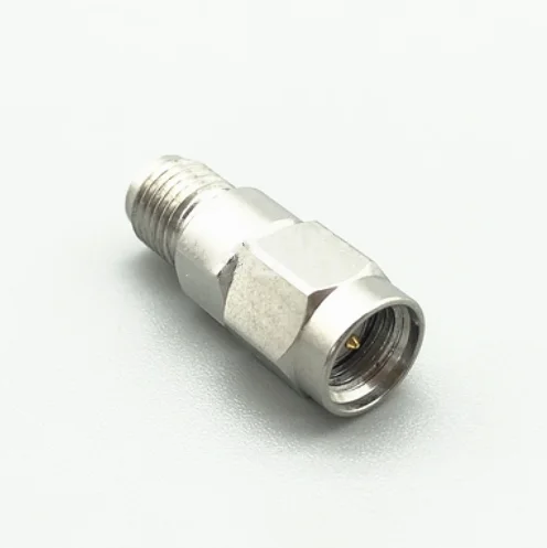 Adaptador de prueba de onda de acero inoxidable, SMA macho a hembra de 3,5mm, alta frecuencia, DC-26.5G-0