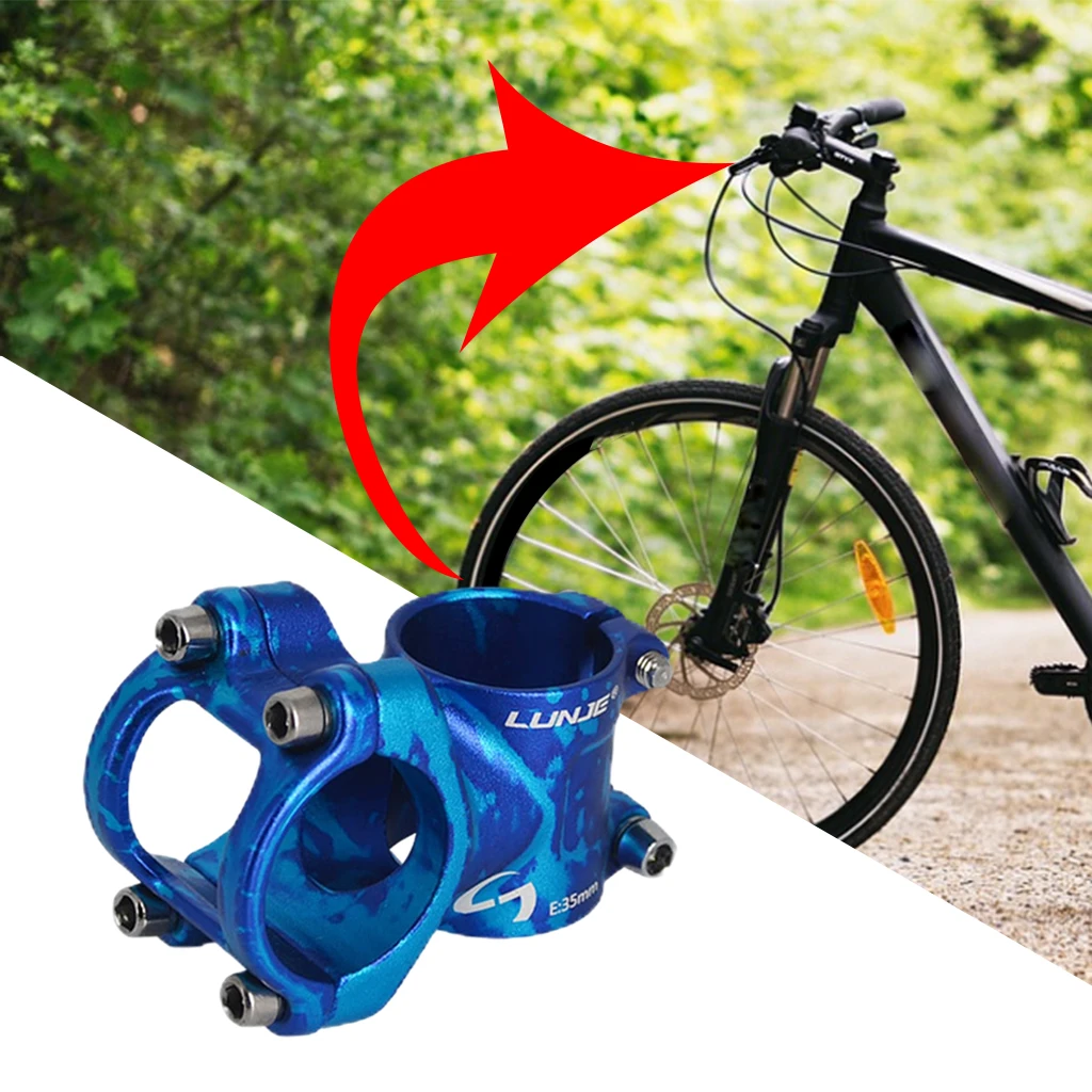 31.8mm Aluminium Alloy Bicycle Stem High-strength CNC Machined Bike MTB Mountain Road Handlebar | Спорт и развлечения