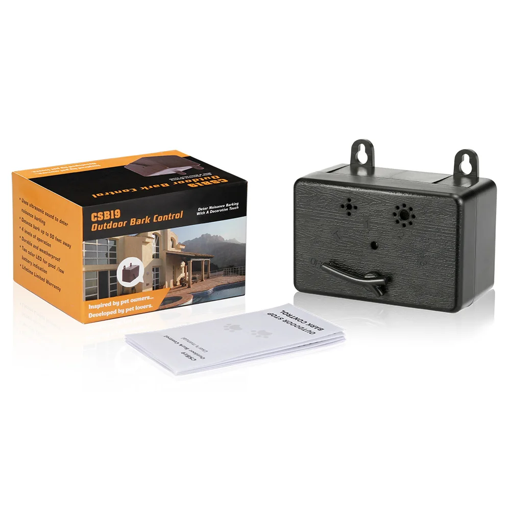 Высокое мини наружное устройство против лая ультра звуковая Собака Кора