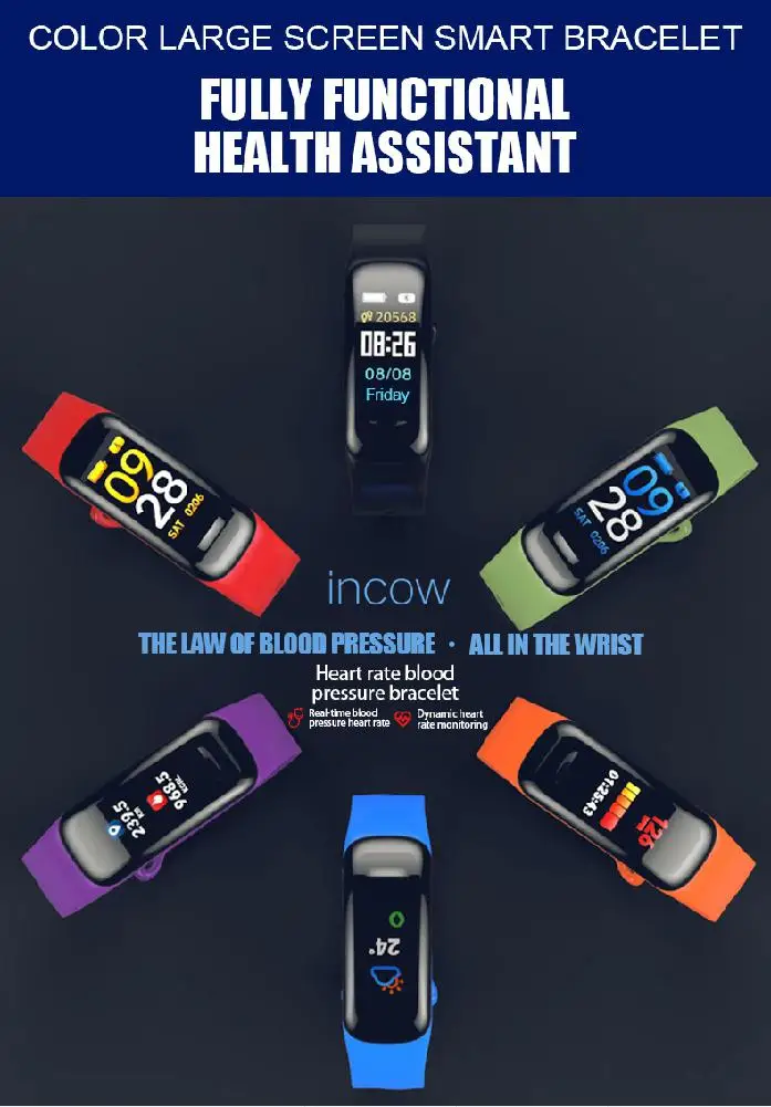 

Fitness Bracelet C1S Smart Watch Waterproof Smart Bracelet Heart Rate Monitor Health Tracker bracelet