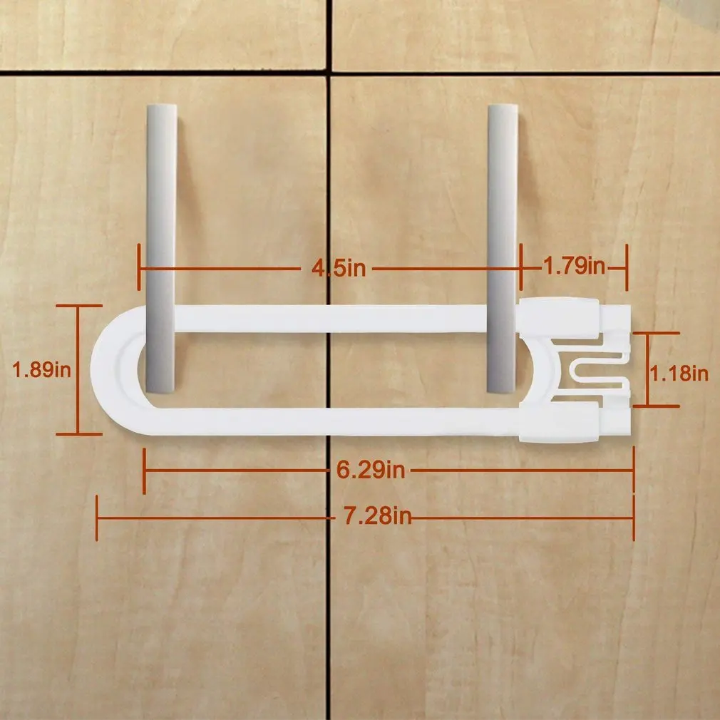 

Multifunctional Indoor Drawer Lock U-shaped Cabinet Door Lock Children Safety Door Lock Kitchen And Bathroom Door Lock