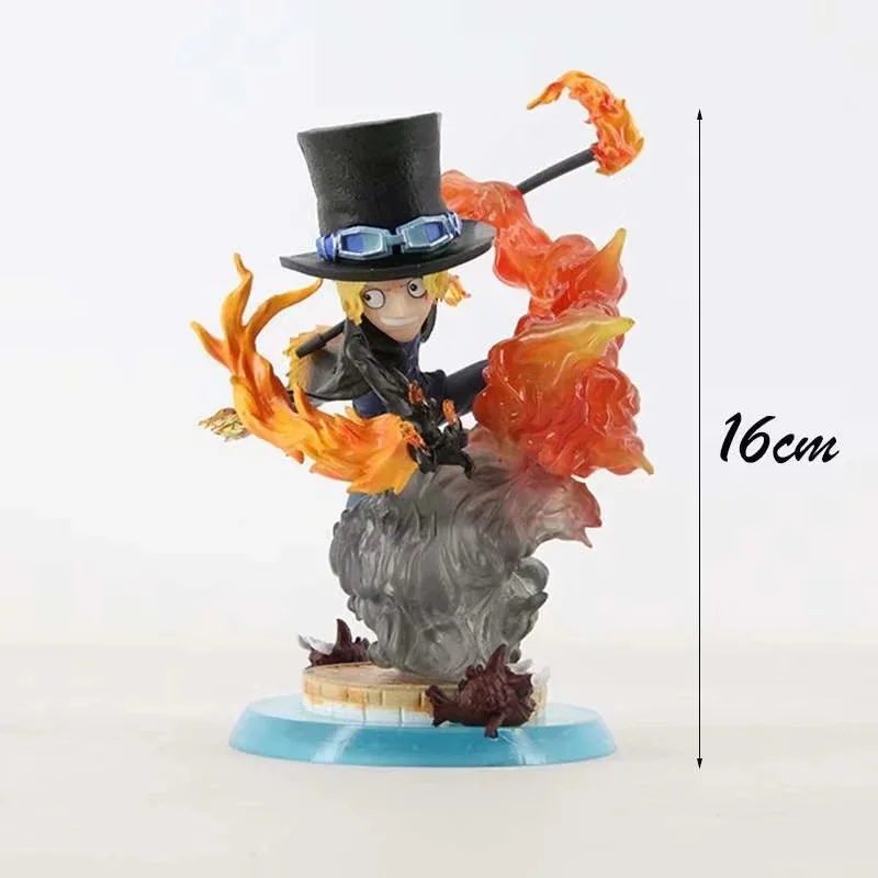 

Anime Toys One Piece GK Battle Scene Sabo Flame Attack Doll Boxed Figure