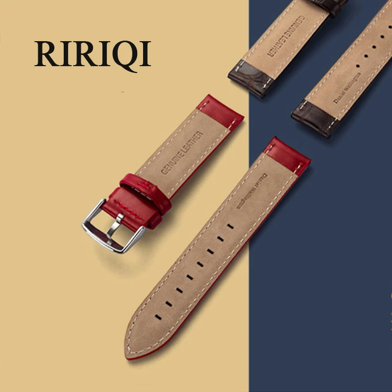 Ремешок для наручных часов из натуральной кожи красный простой плетеный браслет