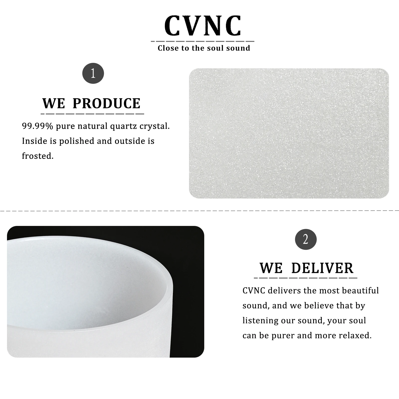 CVNC 10 &quotNote F сердце чакра настроенный Матовый Кварцевый Кристалл Поющая