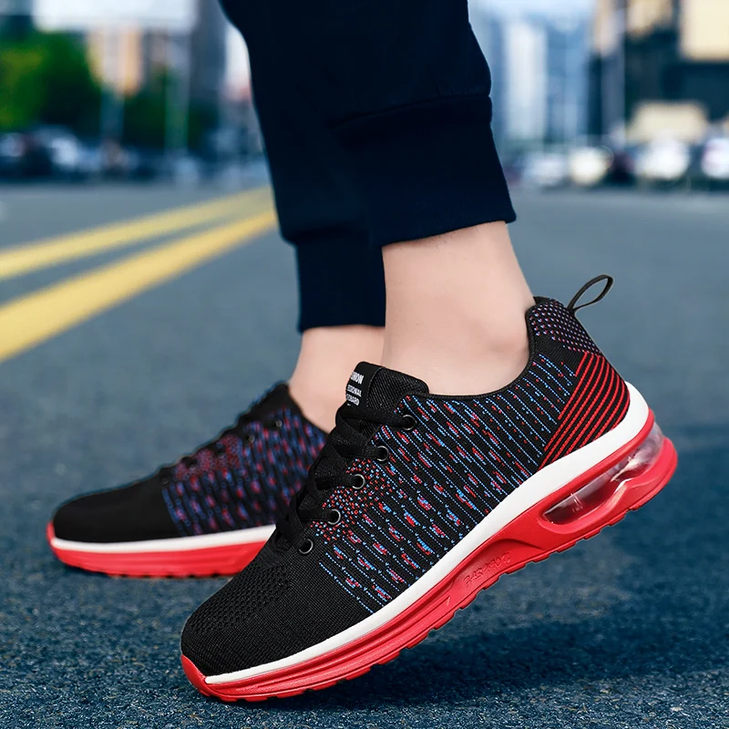 Новые весенние дышащие кроссовки для мужчин бега легкая уличная спортивная