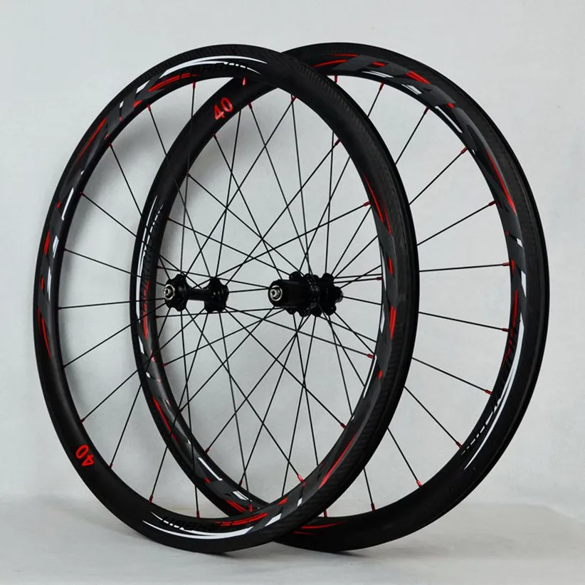 Дорожный велосипед Wheelset Fat Circle Sealed Bearing колеса велосипеда 700C углеродное волокно