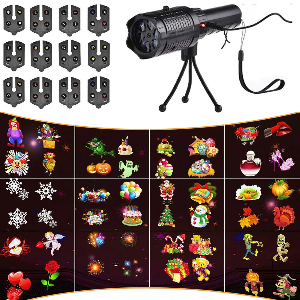 

Лампа-вспышка LED12, USB-зарядка, для рождественских вечевечерние