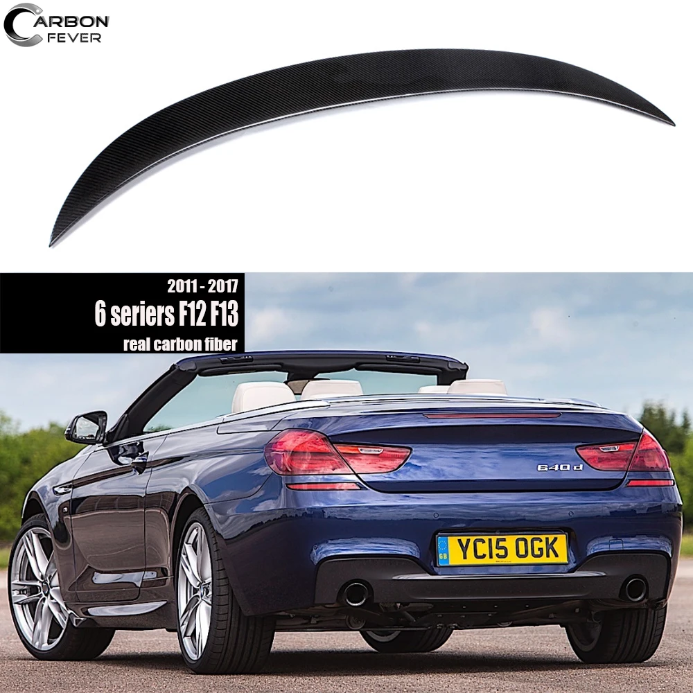 

F13 F12 Carbon Fiber Rear Trunk Spoiler Fit for BMW 2011 - 2018 6 Series 2 Door Coupe & Cabriolet 640i 650i Including Their M6s