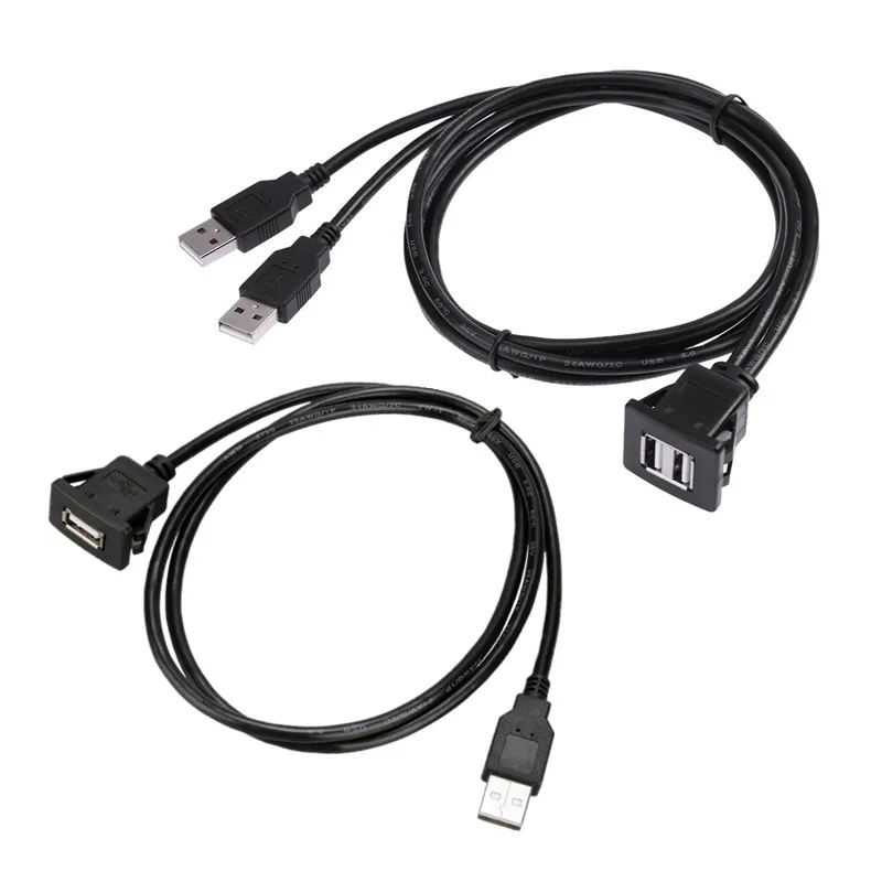 1 м/3 3 фута приборной панели автомобиля USB свинцовый Удлинительный кабель USB2.0 папа