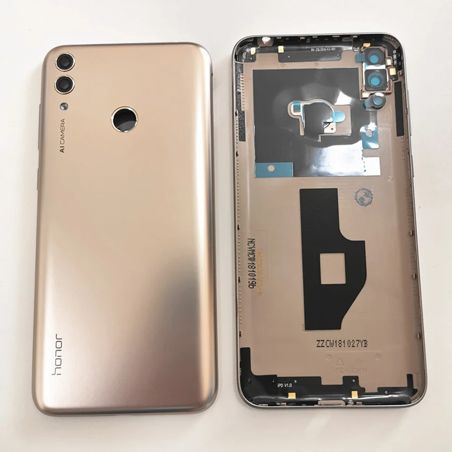 Для huawei Honor 8C задняя крышка батарейного отсека дверной чехол для задней части телефона с sim-лотком для Honor 8C Крышка батарейного отсека Замена BKK-L21