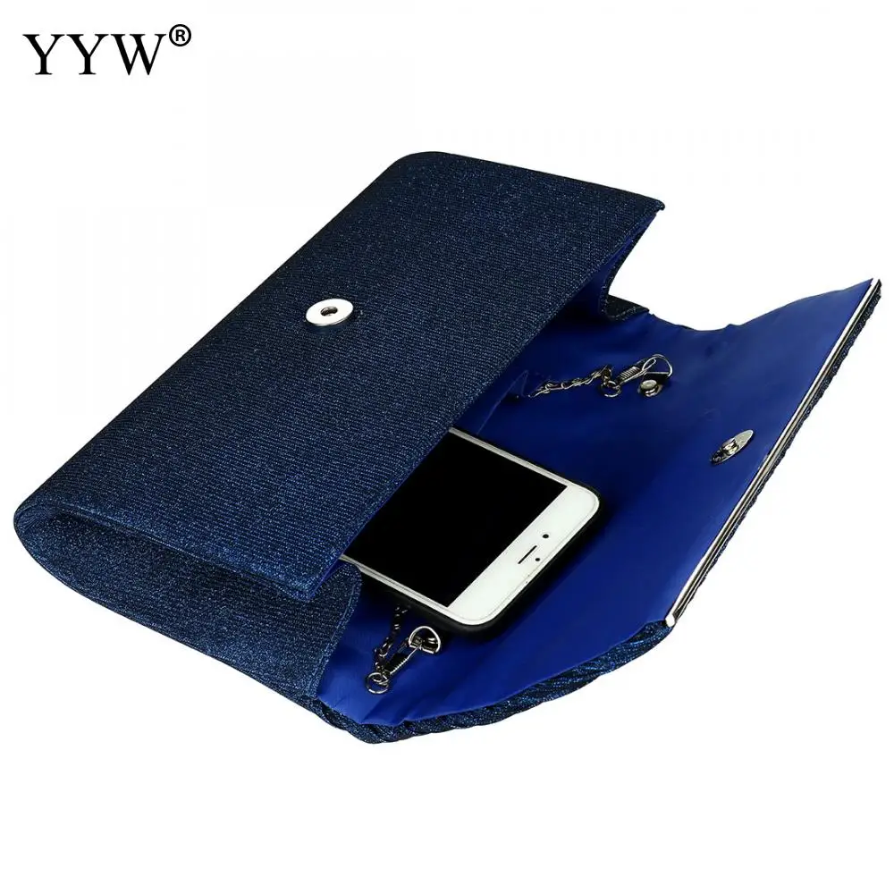 Сумка-клатч женская синяя на цепочке 2019 | Багаж и сумки