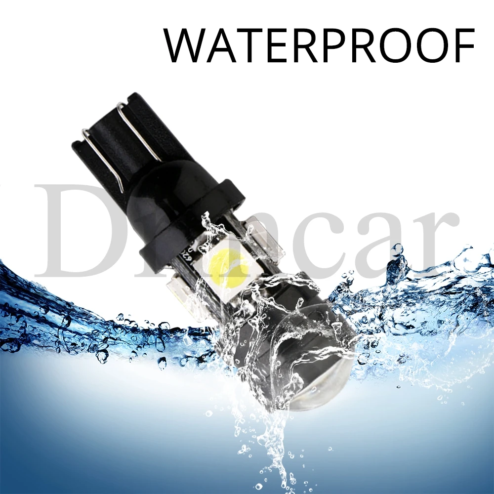 168 192 T10 W5W Автомобильная светодиодная лампа 4SMD 5050 3 Вт Сигнал поворота