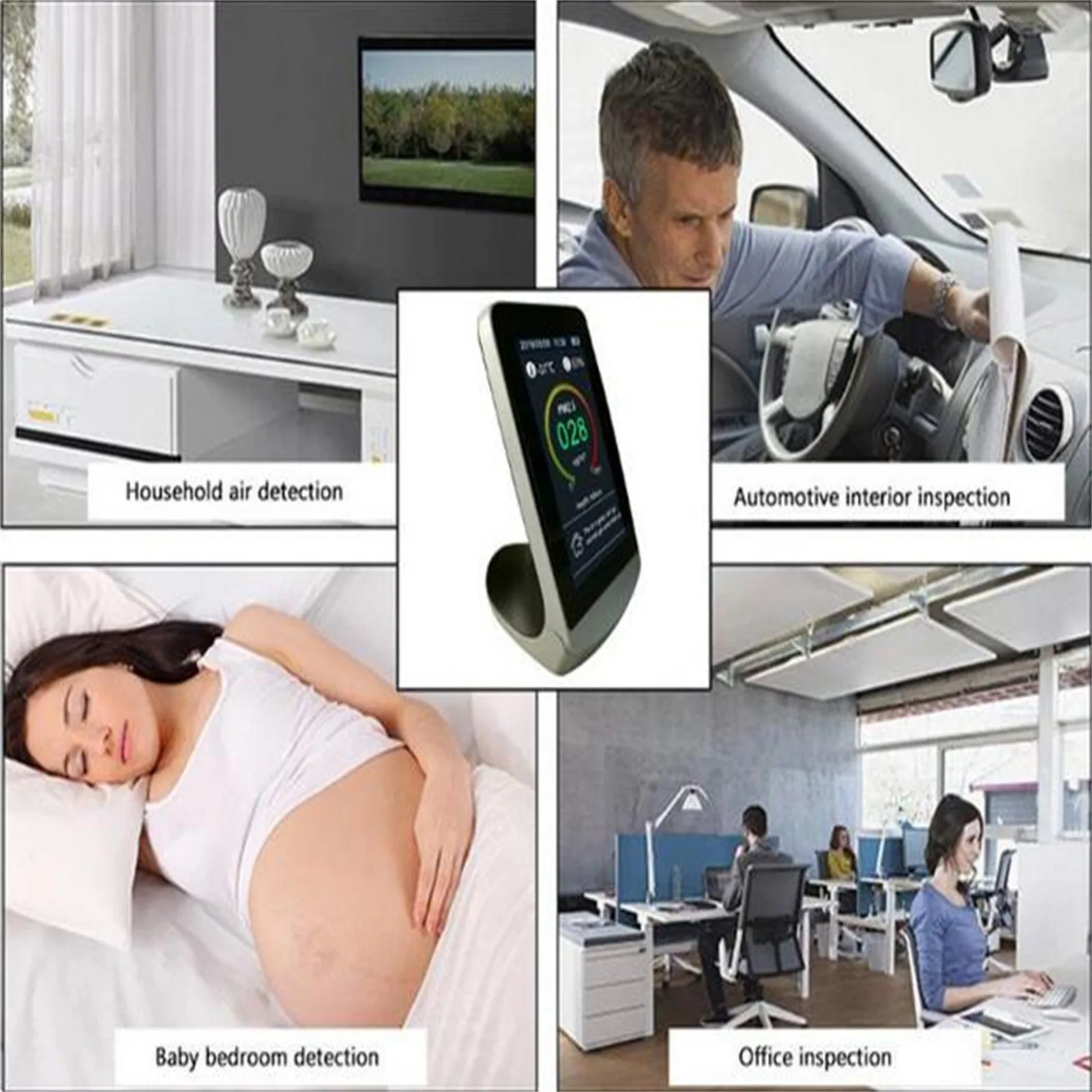 

Digital CO2 Detector Tester Carbon Dioxide Meter Air Quality Detector Laser PM2.5 PM10 PM1.0 Detectors Air Quality Monitor