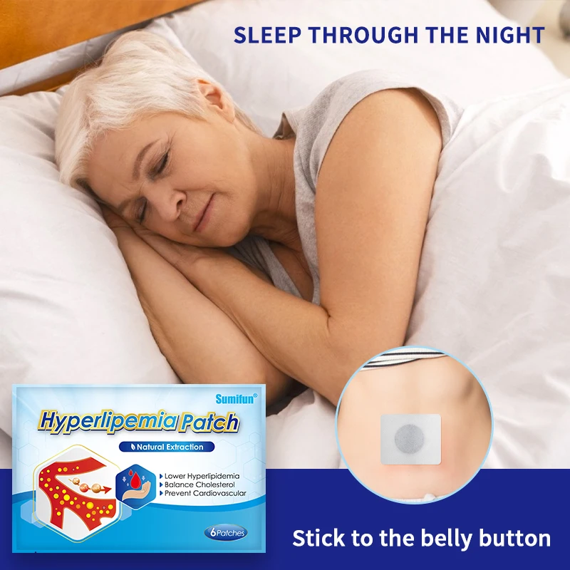 Пластырь от липидов в крови Традиционная китайская медицина 12 шт. | Красота и