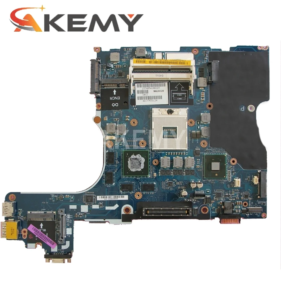 

Akemy For Dell Latitude E6510 Laptop Motherboard CN-0NCPCN 0NCPCN NAL22 LA-5573P QM57 DDR3 GPU Onboard Free CPU