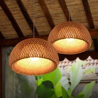 bamboo craft pendant lantern lanterns southeast asian restaurant aisle chandelier living tea room japanese pendant lights