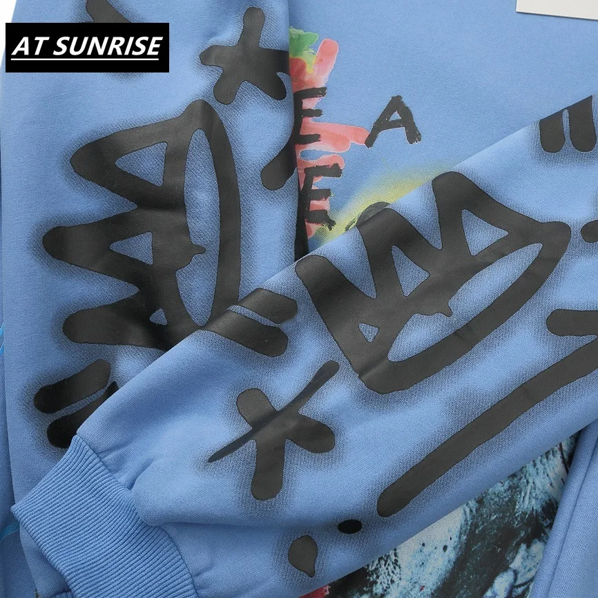 Эйнштейна граффити печати толстовки мужские 2019 Осень Хип Хоп Повседневный