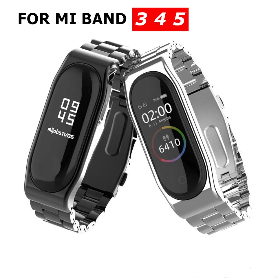 Ремешок Duoteng из нержавеющей стали для mi band 5 ремешок Xiaomi Miband 4 3 сменный Браслет Mi Band