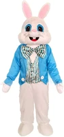 easter rabbit blue vest mascot costume as the picture 53 61pascua de resurrecci%c3%b3n