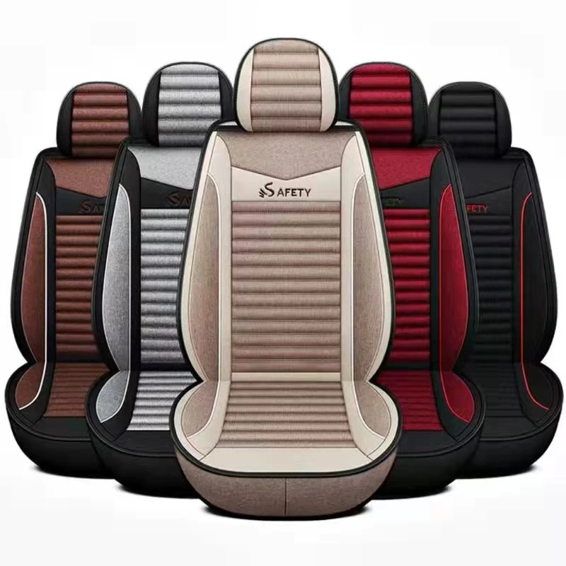 Цена Универсальные высококачественные чехлы на передние и задние сиденья автомобиля, Дышащие чехлы на сиденья, аксессуары для интерьера автомо...