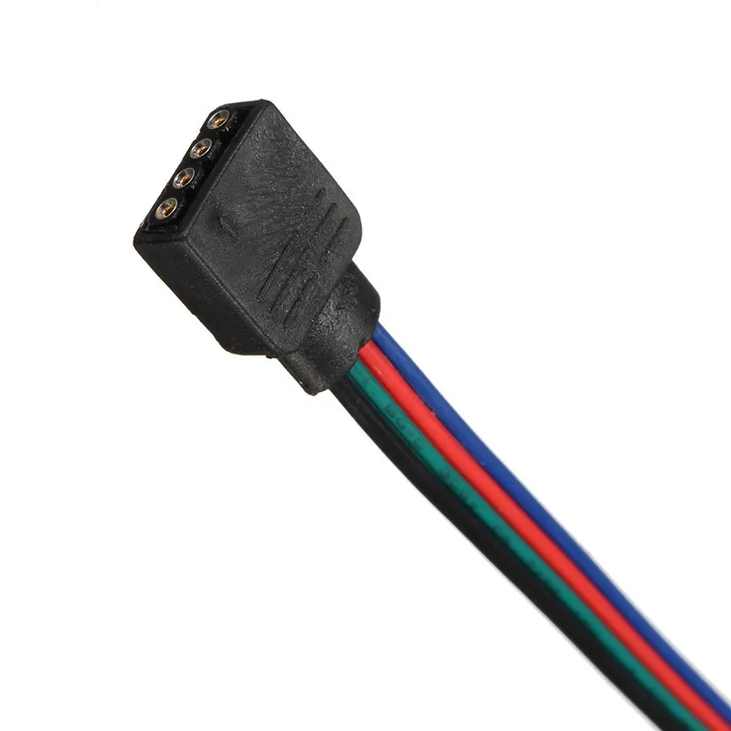 4Pin 10 шт./лот мм RGB Светодиодная лента без пайки двойной Соединительный зажим