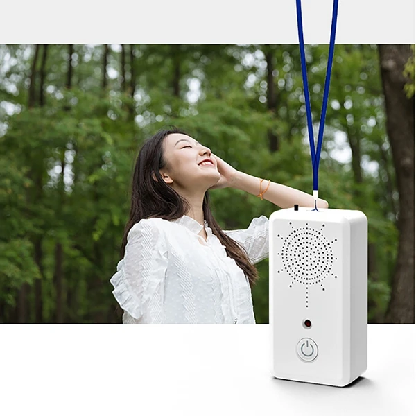 

2 Pcs Hanging Neck Air Purifier Stylish Personal Wearable Mini Portable Rechargeable Negative Ion Air Purifier