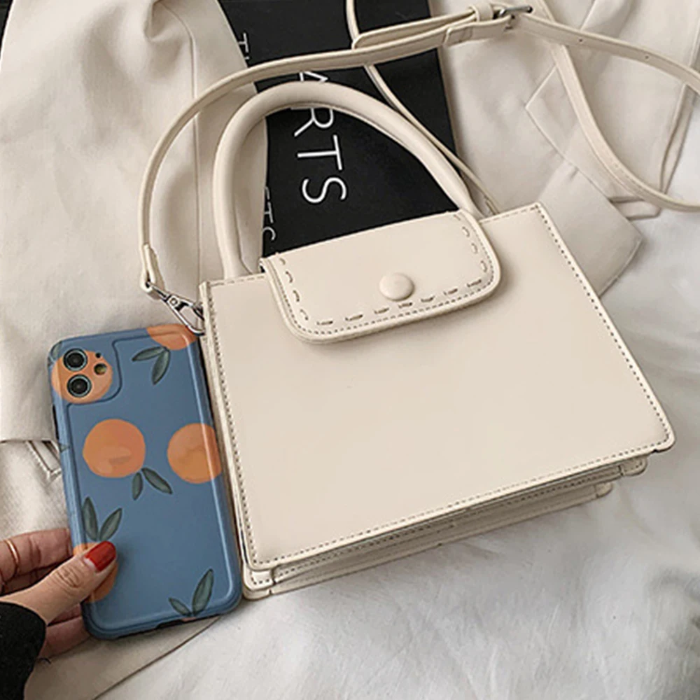 

Luxury Brand Solid Color Women Handbag Fashion Designer Shoulder Crossbody Bag for Women High Quality Pu Leather Clutch Purse