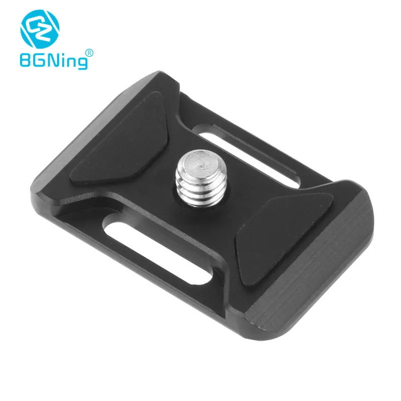 

BGNing Aluminum Alloy Quick Release Plate Camera 1/4'' Screw Tripod Ball Head Mount with Strap Holes for Arca Swiss SLR Camera