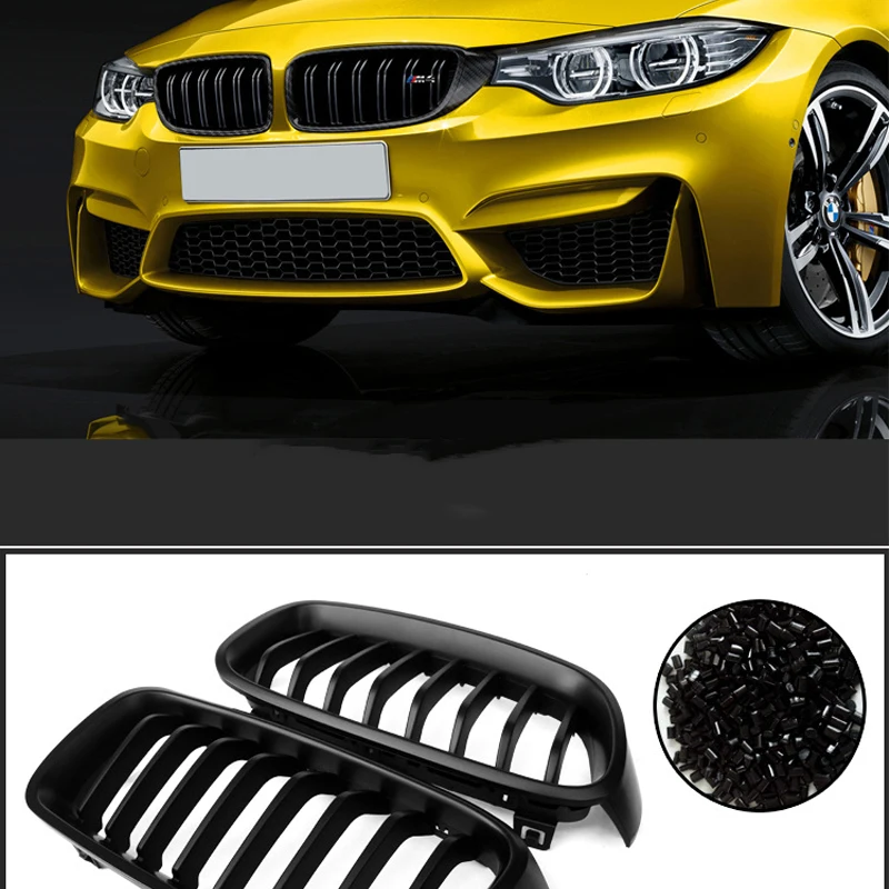 

1 Pair Grille for BMW E90 LCI 3 Series Car/Truck Front High-gloss Black Grille 2005-2007