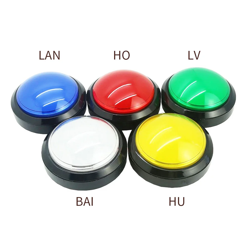 

Button toy project dome shaped 100mm LED light answer game props