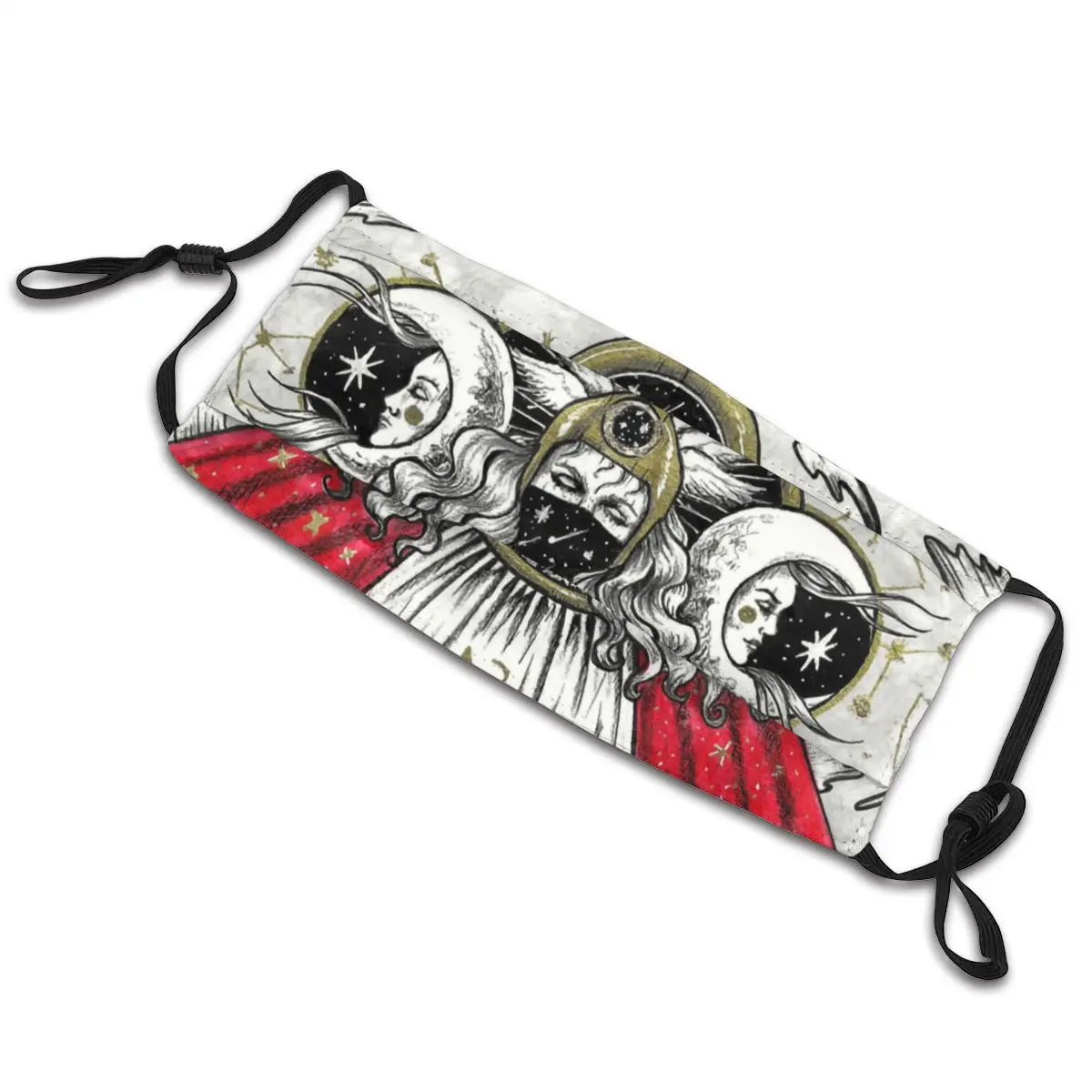 Маска унисекс моющаяся для взрослых респиратор лица с пентаграммой языческий