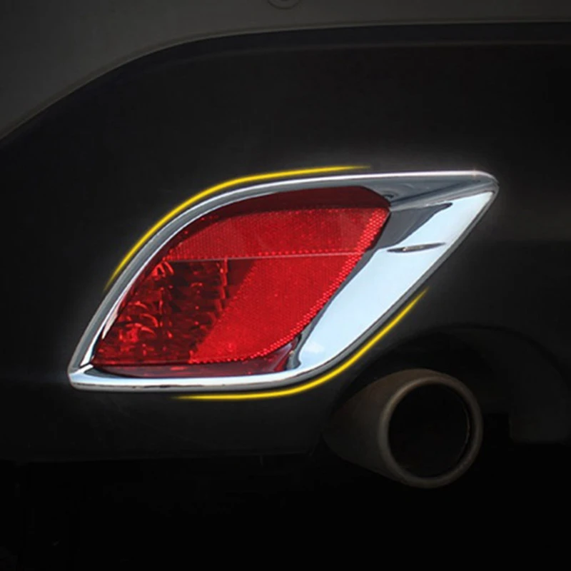 for Mazda Cx-5 Cx5 2012-2016 Chrome Rear Bumper Reflector Fog Light Lamp Cover Trim Molding Garnish Frame Bezel | Автомобили и