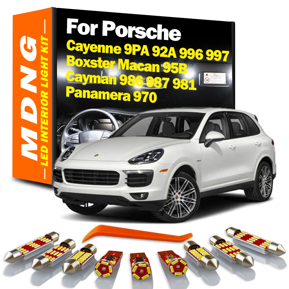 MDNG Canbus Автомобильный светодиодный Интерьер Карта свет комплект для Porsche Cayenne 9PA 92A