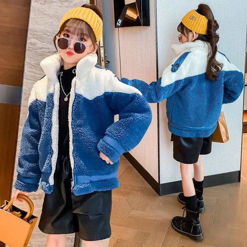 

Girls Baby's Kids Coat Jacket Outwear 2021 Special Warm Plus Velvet Thicken Winter Autumn Outdoor Fleece Children's Clothes