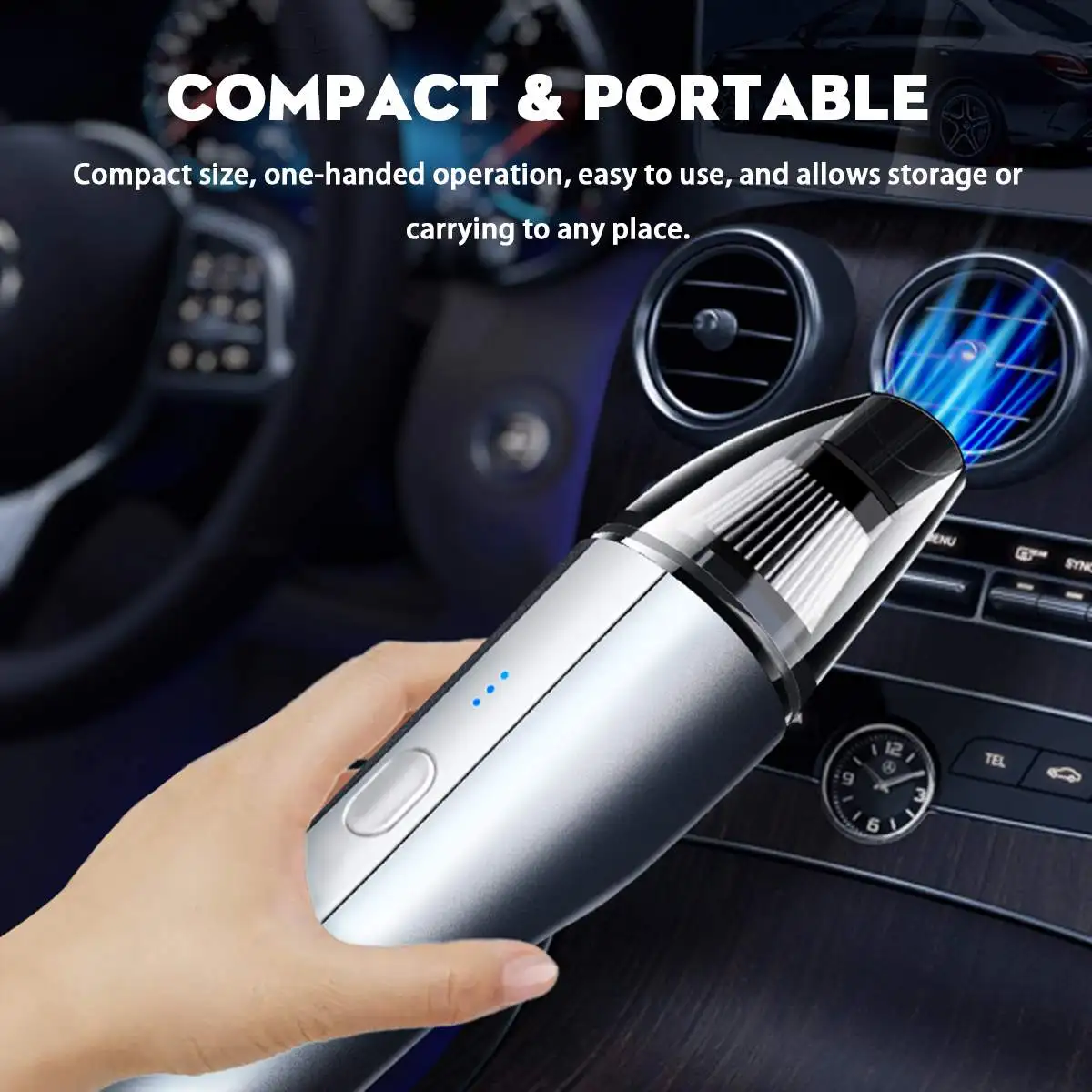

Handheld Wireless Vacuum Cleane 5000PA 120W High Power Wet Dry Dual-use Vacuum Cleaner Car Home Dual-Use Cleaning Tool
