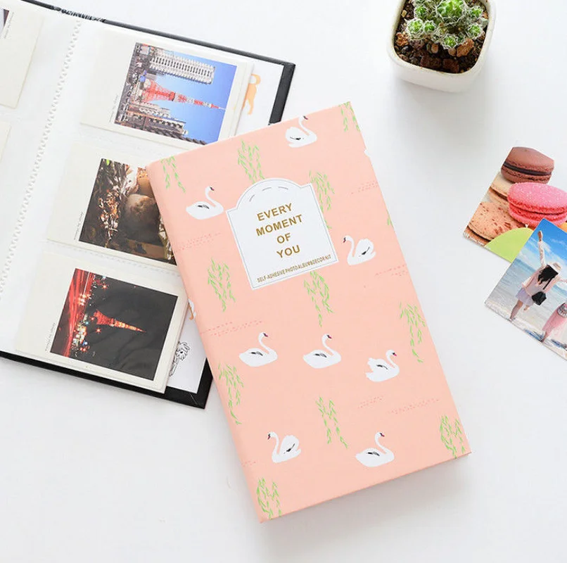

Hot Unique Design Polaroid Picture Album 84pcs 3Inch Floral Craft Paper Pastoralism Photos Storage Case Family